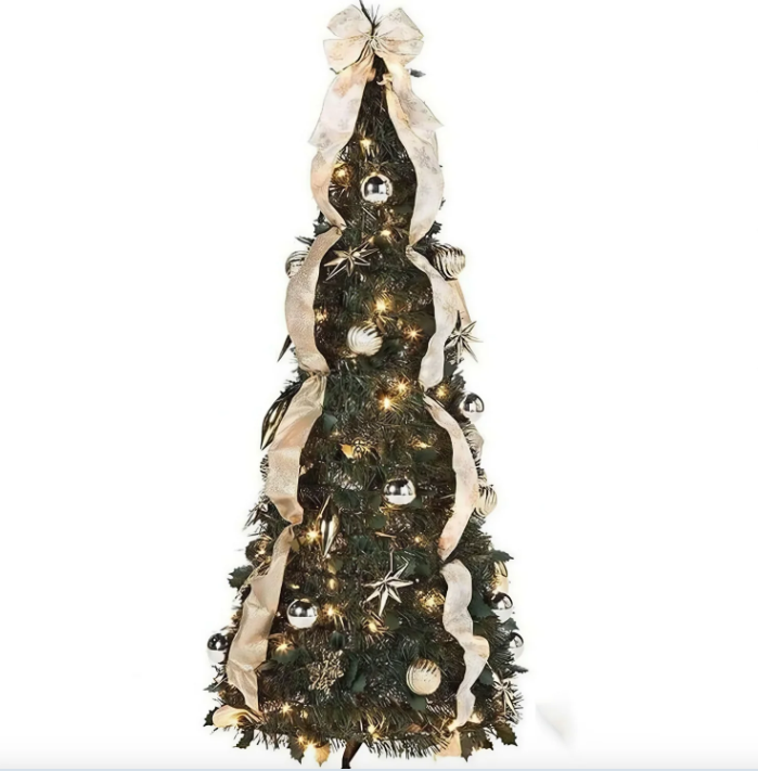 🎅🎄Árbol de Navidad predecorado – Móntalo en 60 segundos