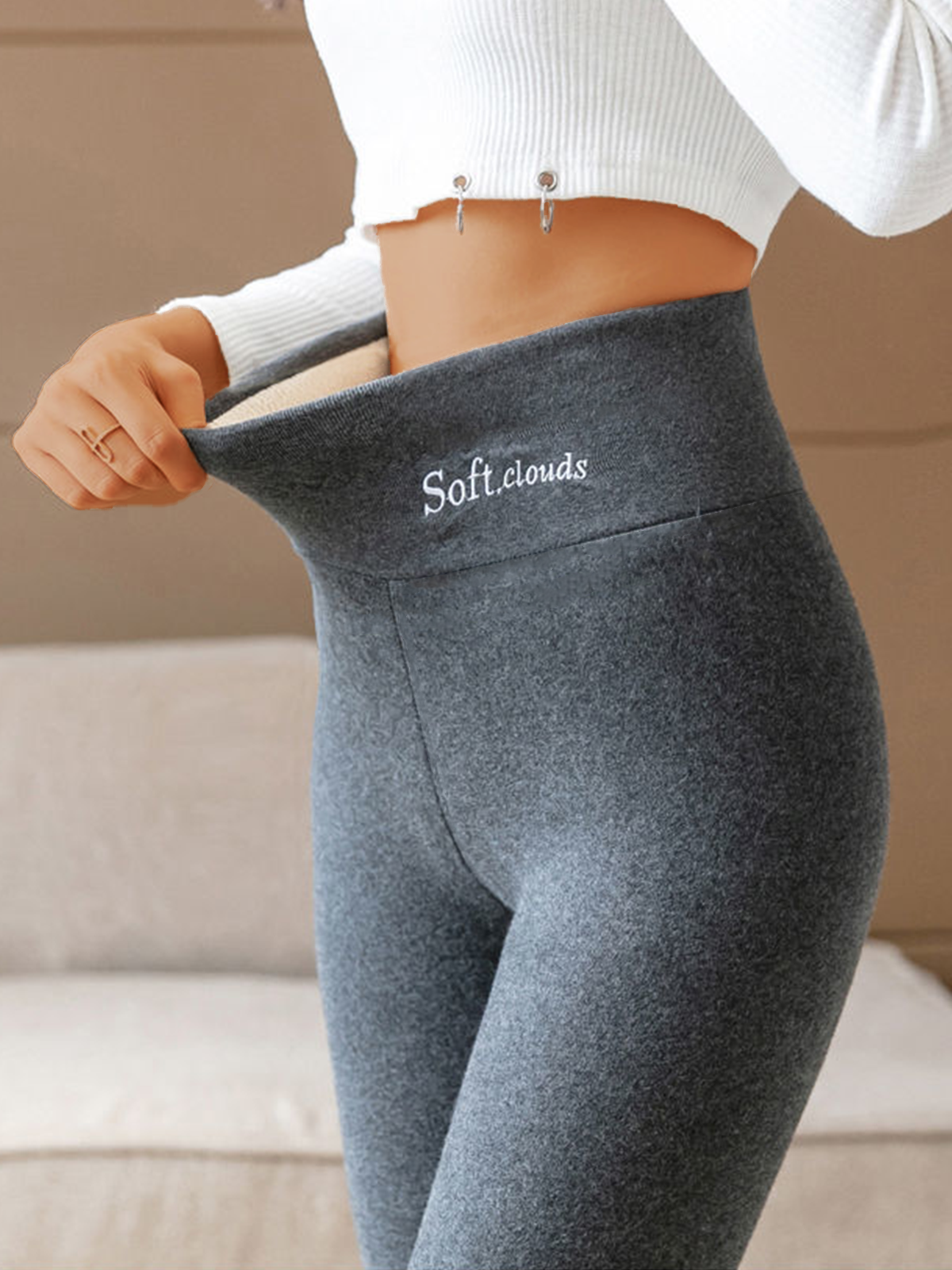 🔥 Leggings Tedalin® de Forro Polar Cloudy
