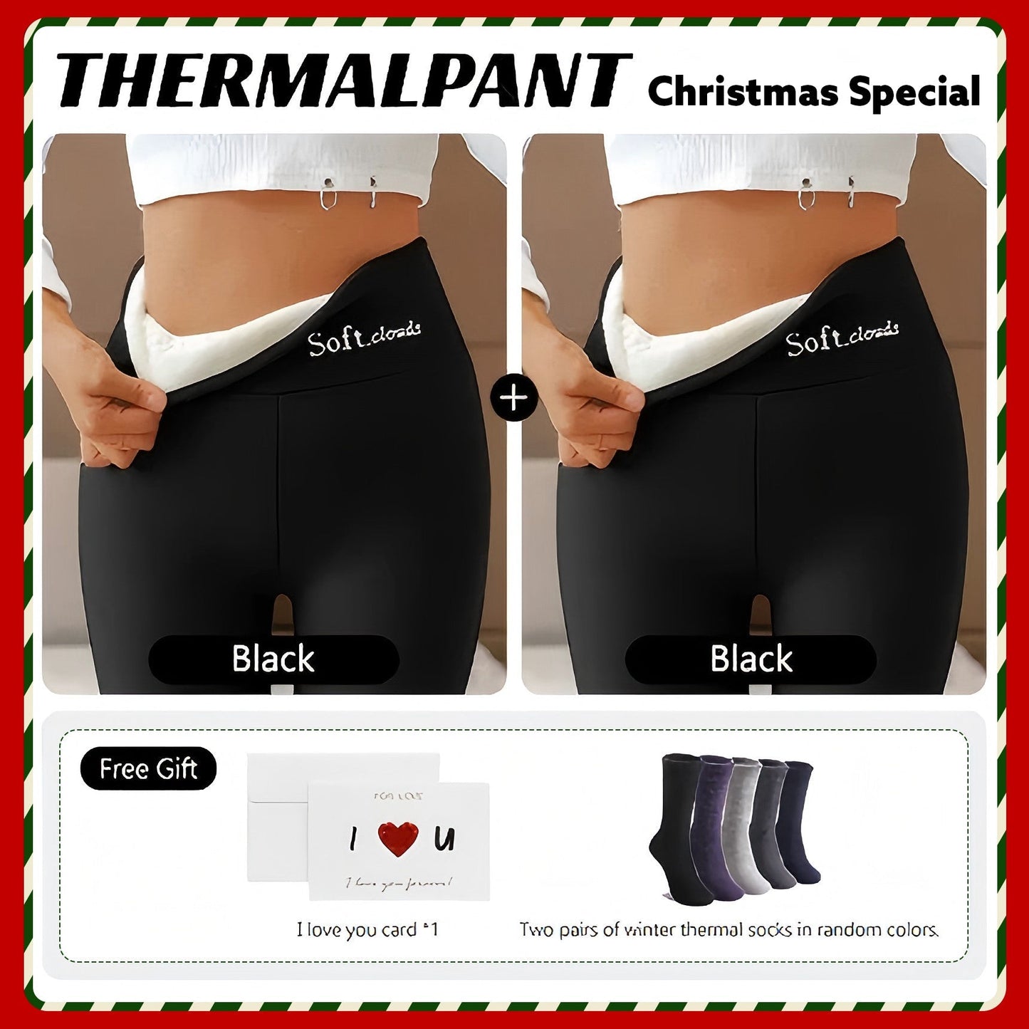 🔥 Leggings Tedalin® de Forro Polar Cloudy