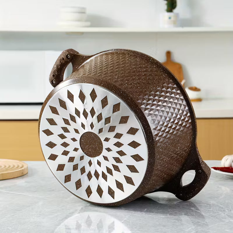 Set de Utensilios de Cocina con Olla y Sartén con Revestimiento de Piedra Maifan