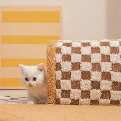 Túnel de alfombra para gatos
