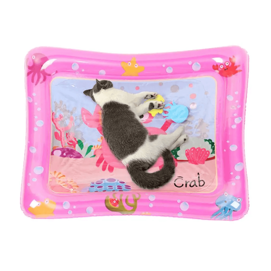 Alfombrilla hinchable de agua para gatos