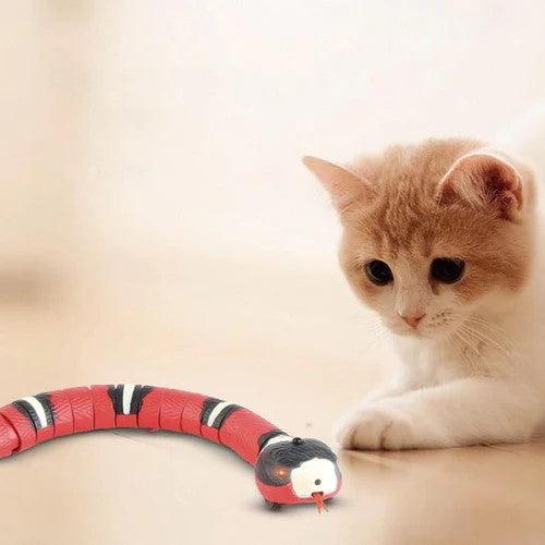 Juguete Serpiente Inteligente Eléctrico Recargable para Gatos