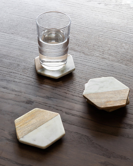 Posavasos Hexagonales (Juego de 4)