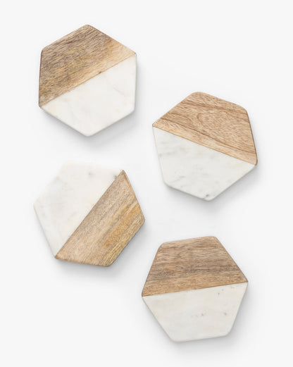 Posavasos Hexagonales (Juego de 4)