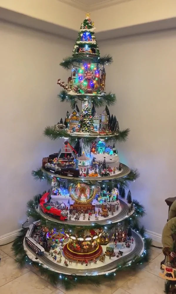 Árbol de Navidad en forma de noria