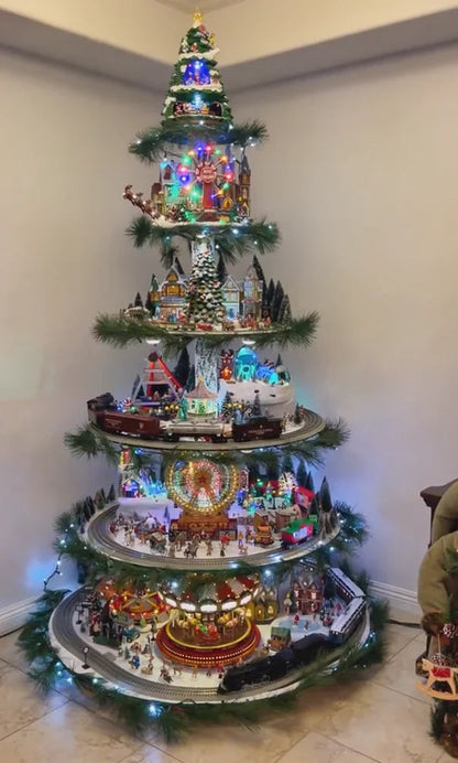 Árbol de Navidad en forma de noria
