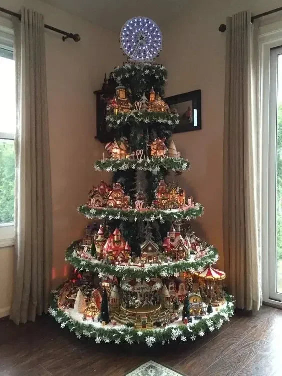 Árbol de Navidad en forma de noria
