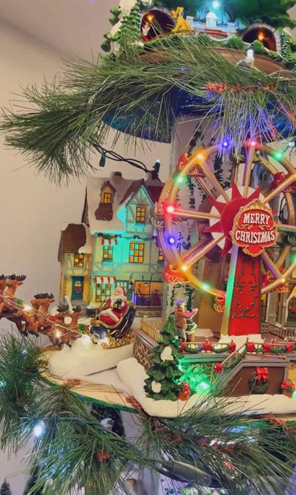 Árbol de Navidad en forma de noria