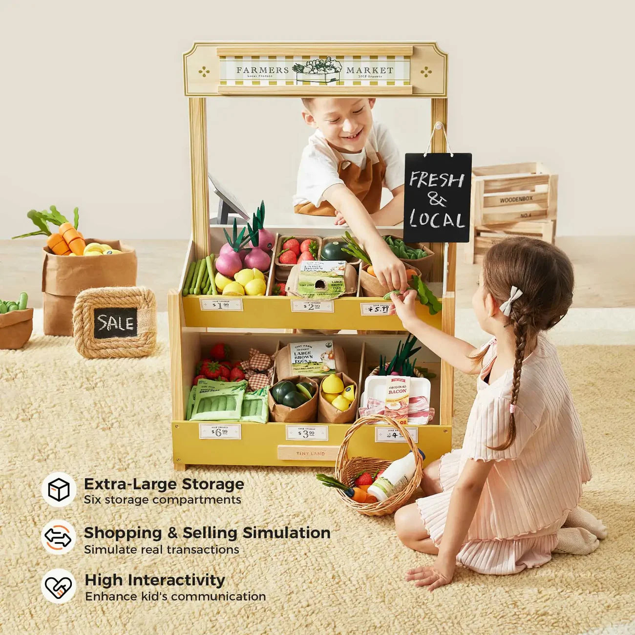 Juego de simulación "Minimarket" para niños Tiny Land®