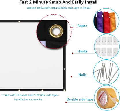Livarta™ Pantalla de proyector de 120 pulgadas
