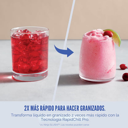 Ninja SLUSHi XXL – Máquina inteligente de granizados de 150 oz, 6 programas, FS605 + libro de cócteles de regalo