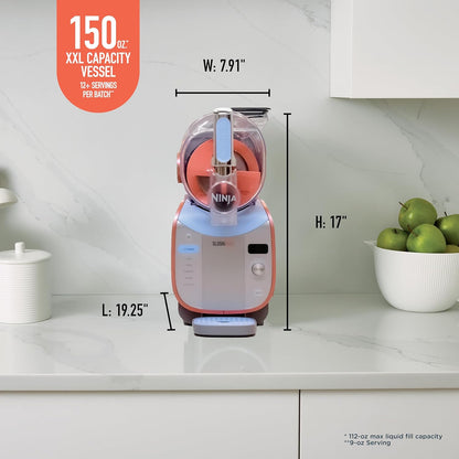 Ninja SLUSHi XXL – Máquina inteligente de granizados de 150 oz, 6 programas, FS605 + libro de cócteles de regalo