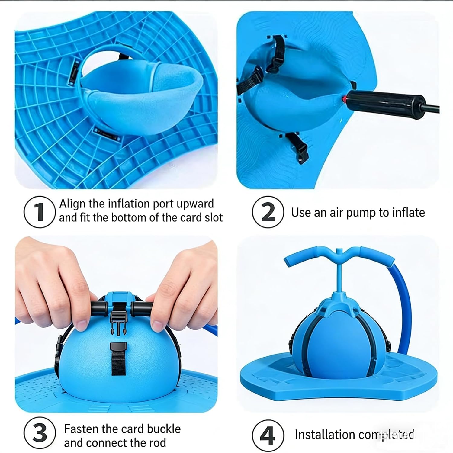 Palla da salto per l’equilibrio con maniglia e pompa per pallone