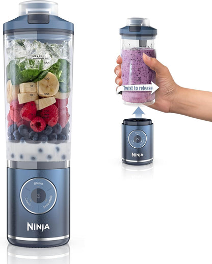 Licuadora Personal Portátil Twist & Go – 3 Programas, Smoothies y Hielo