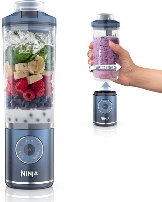 Licuadora Personal Portátil Twist & Go – 3 Programas, Smoothies y Hielo
