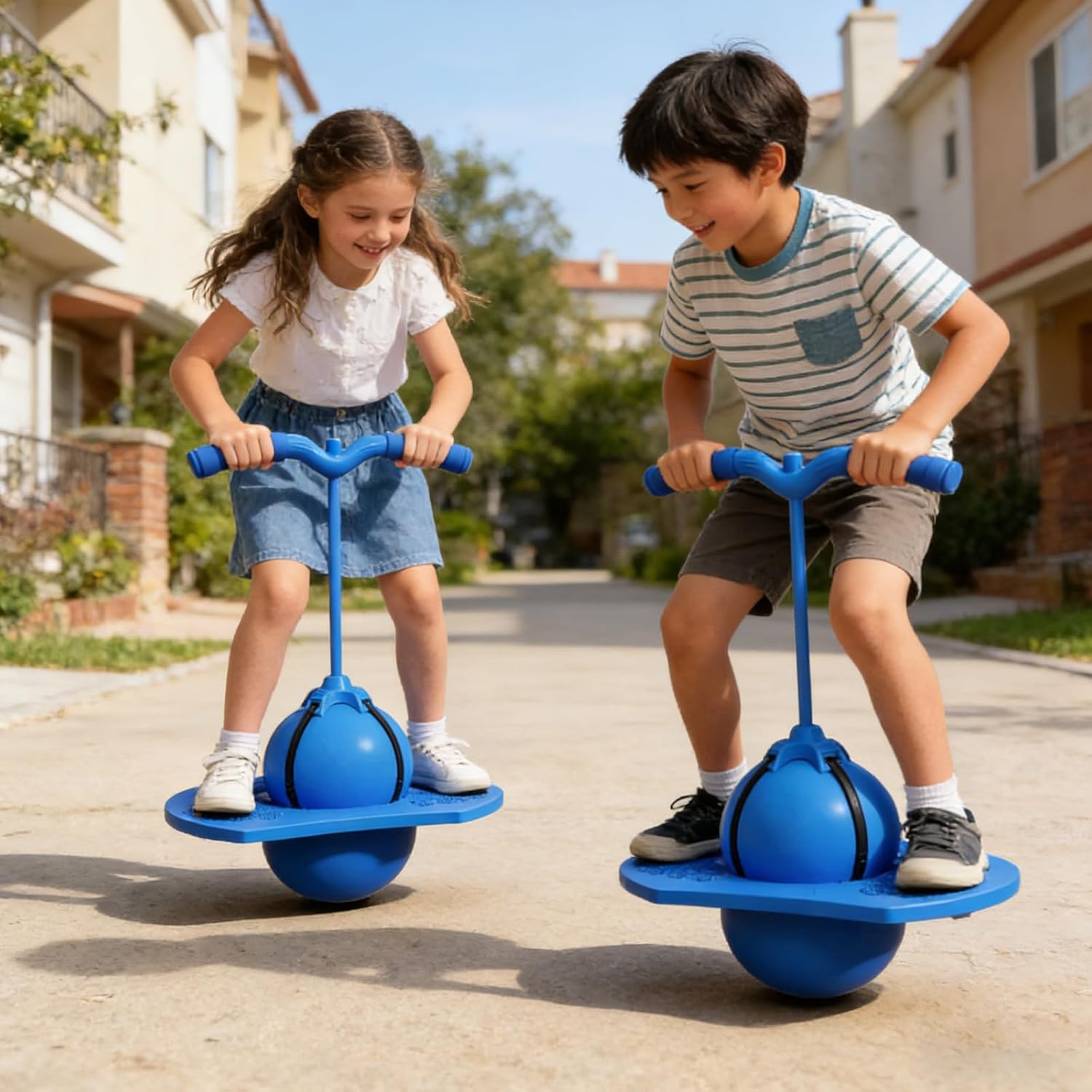Palla da salto per l’equilibrio con maniglia e pompa per pallone