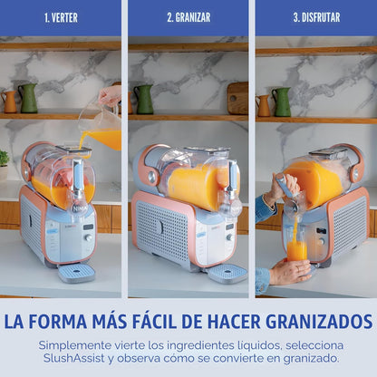 Ninja SLUSHi XXL – Máquina inteligente de granizados de 150 oz, 6 programas, FS605 + libro de cócteles de regalo