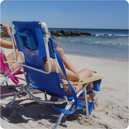 Sedia da spiaggia reclinabile portatile 3 in 1 con borsa termica 👌😍