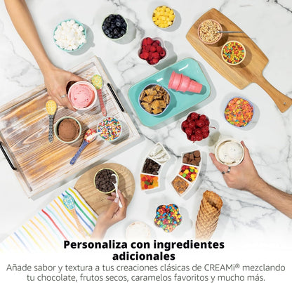 Máquina para hacer helados 13 en 1: prepara helado, sorbete y yogur helado en casa.