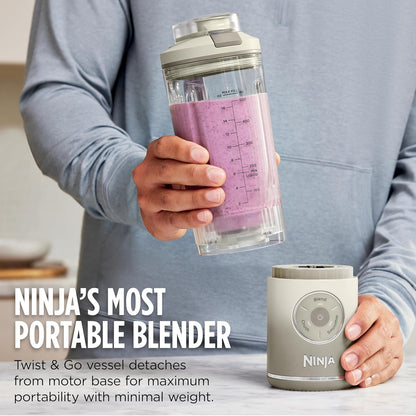 Licuadora Personal Portátil Twist & Go – 3 Programas, Smoothies y Hielo