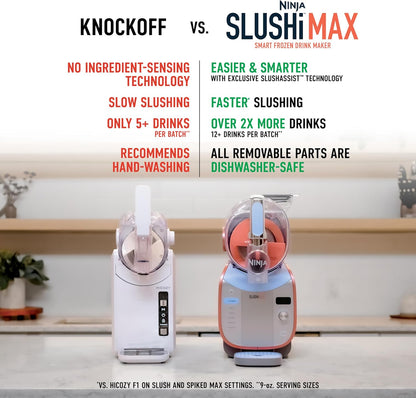 Ninja SLUSHi XXL – Máquina inteligente de granizados de 150 oz, 6 programas, FS605 + libro de cócteles de regalo