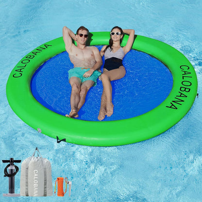 Hamaca hinchable redonda flotante para agua
