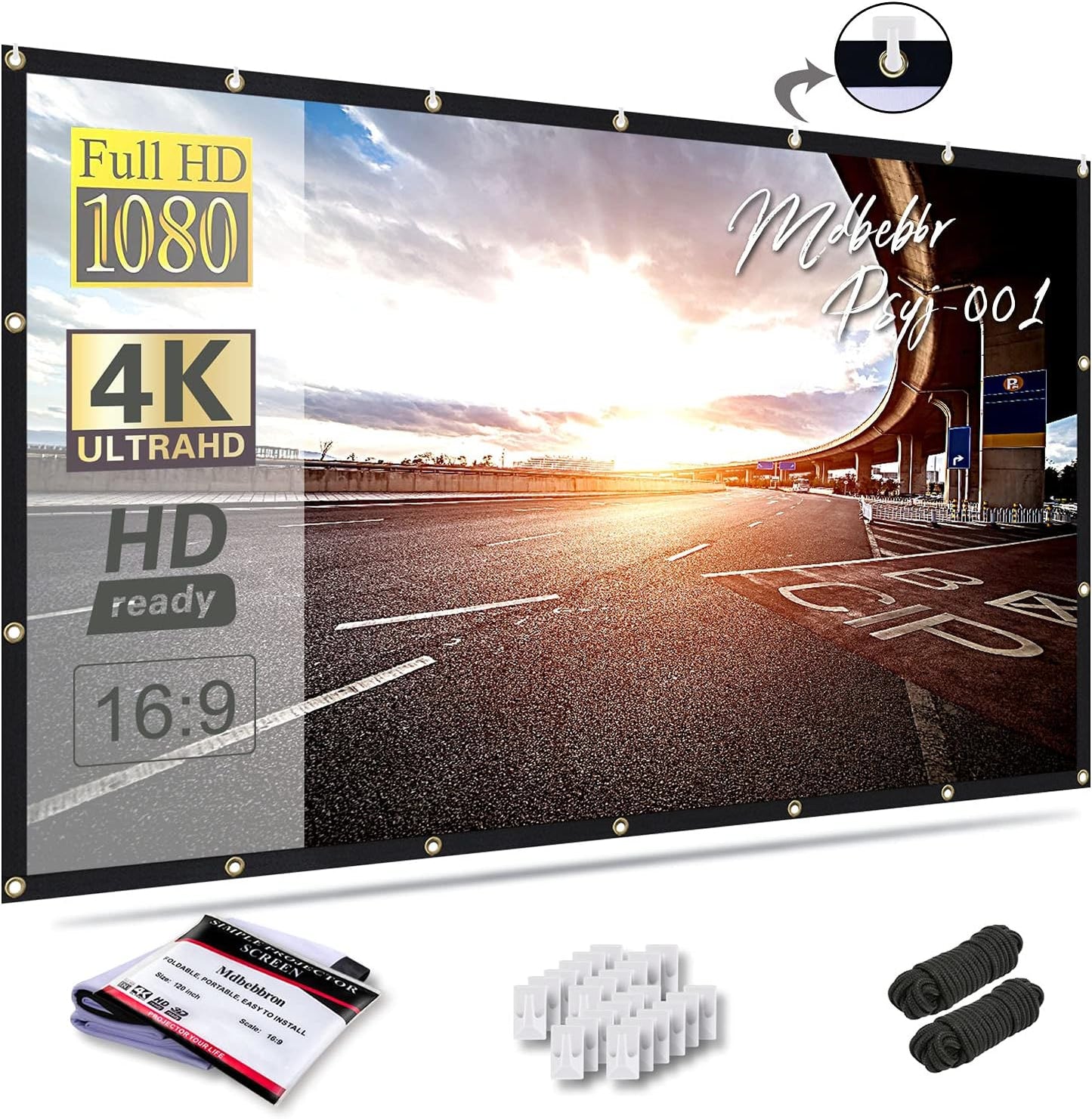 Livarta™ Pantalla de proyector de 120 pulgadas
