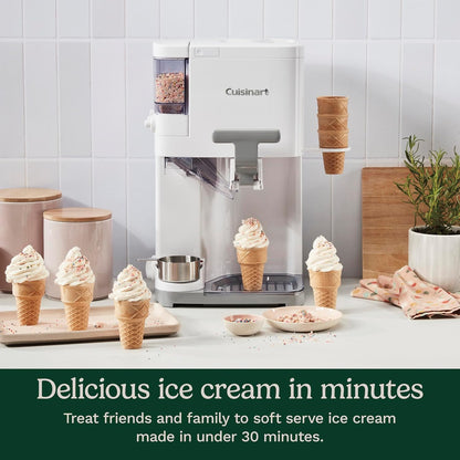 Máquina de helados y yogur soft serve automática de 1,5 L con mezclador | Blanco
