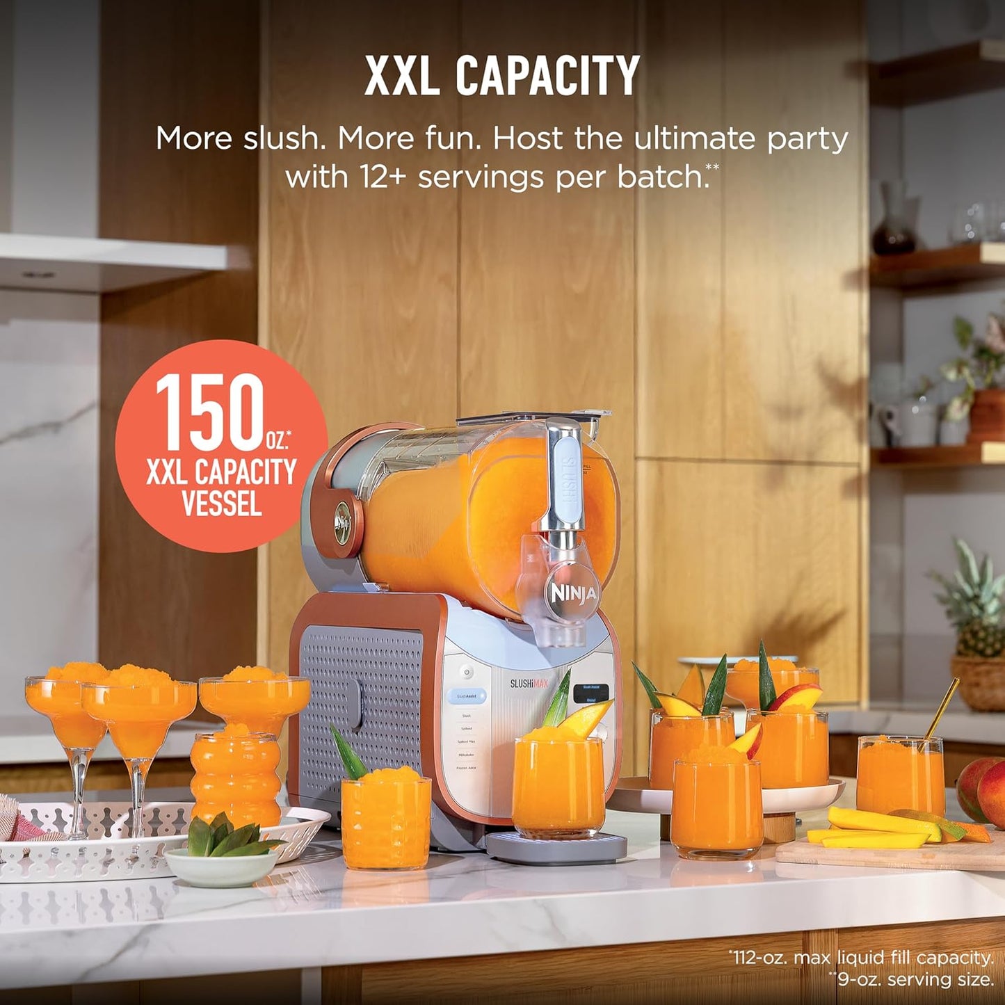 Ninja SLUSHi XXL – Máquina inteligente de granizados de 150 oz, 6 programas, FS605 + libro de cócteles de regalo