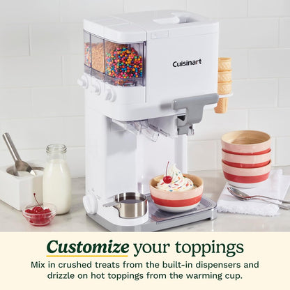 Máquina de helados y yogur soft serve automática de 1,5 L con mezclador | Blanco