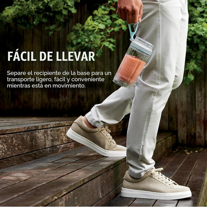Licuadora Personal Portátil Twist & Go – 3 Programas, Smoothies y Hielo