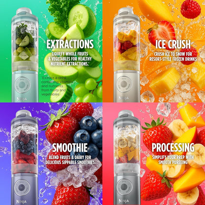Licuadora Personal Portátil Twist & Go – 3 Programas, Smoothies y Hielo