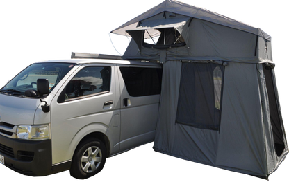 Extended Ventura Deluxe 1.4 Roof Top Tent + Annex (IN STOCK)