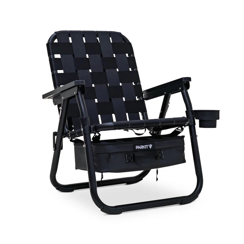 Silla de exterior premium con nevera integrada y correas de transporte