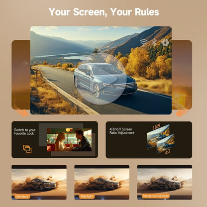Magcubic HY310 Projector with 4:3 Screen Ratio Adjustment
