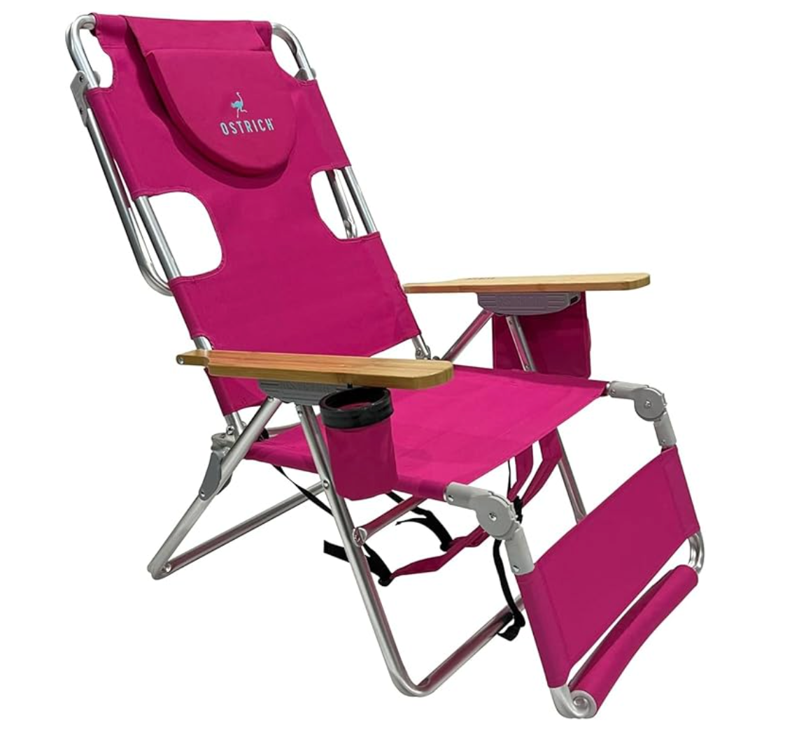 Sedia da spiaggia reclinabile portatile 3 in 1 con borsa termica 👌😍
