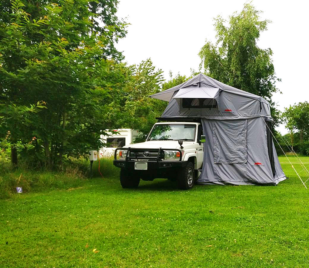 Extended Twin Ladder Ventura Deluxe 1.8 Roof Top Tent + Annex (IN STOCK)