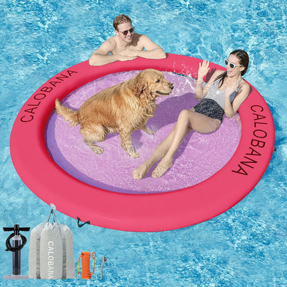 Hamaca hinchable redonda flotante para agua