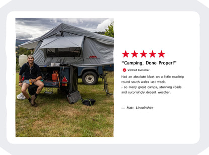 Extended Ventura Deluxe 1.4 Roof Top Tent + Annex (IN STOCK)