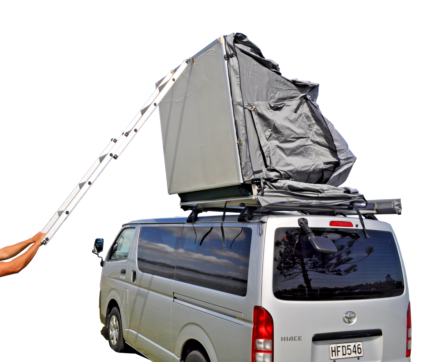 Extended Ventura Deluxe 1.4 Roof Top Tent + Annex (IN STOCK)
