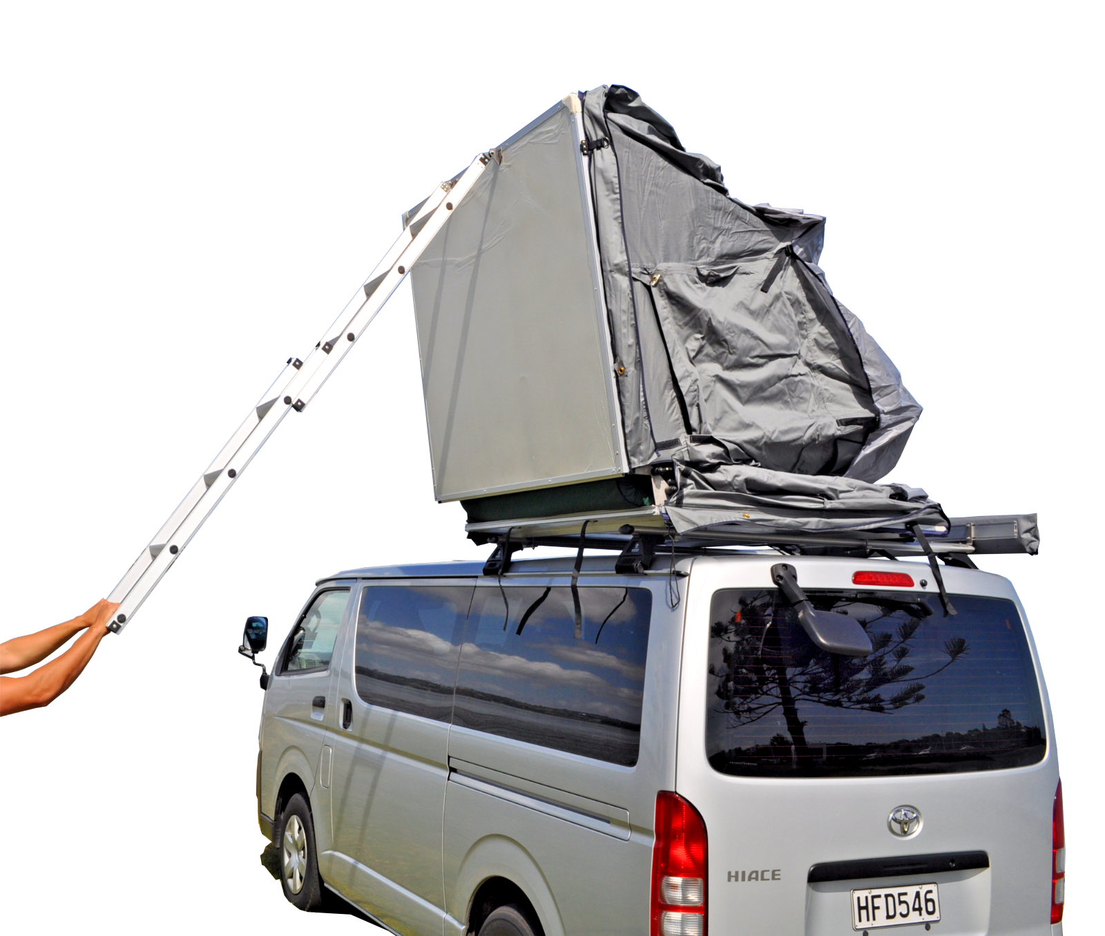 Extended Ventura Deluxe 1.4 Roof Top Tent + Annex (IN STOCK)