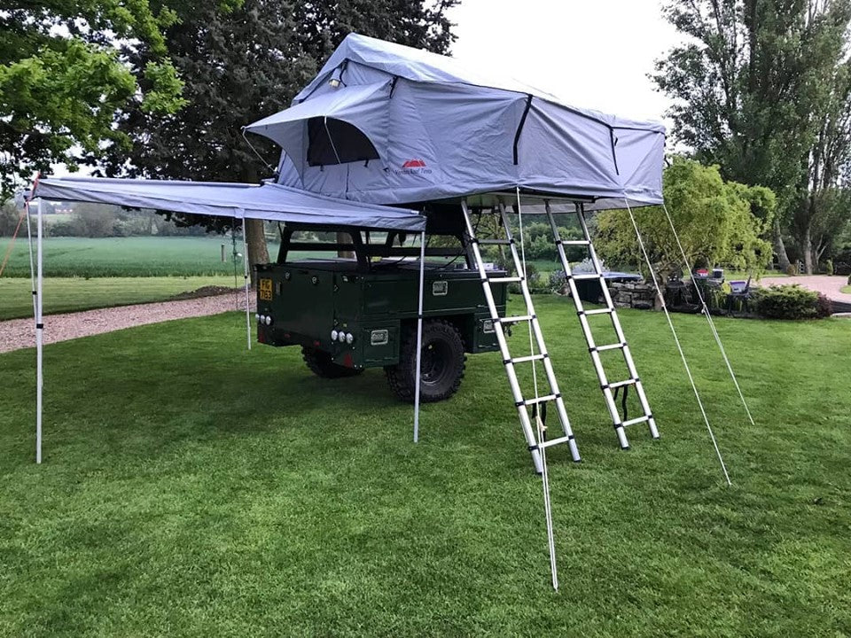 Extended Twin Ladder Ventura Deluxe 1.8 Roof Top Tent + Annex (IN STOCK)