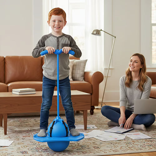 Palla da salto per l’equilibrio con maniglia e pompa per pallone